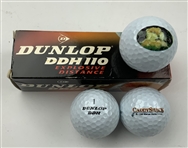 A Collection of Themed Collectible Golf Balls and Original Packaging including Dunlop Titleist Ram and Pinnacle
