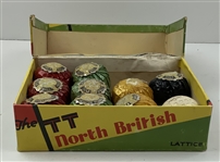 Vintage The North British TT Lattice Marking Golf Balls in Original Box