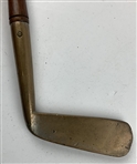 Reid and Laidlaw Edinburgh Brass Head Hickory Shaft Putter