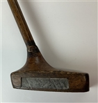 Antique Walter J Travis Hickory Shaft Wooden Putter