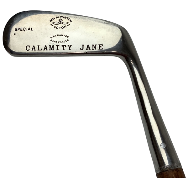W.M. Winton Calamity Jane Replica Hickory Shaft Golf Putter
