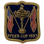 1983 Ryder Cup Gold Bullion Wire Embroidered Blazer Patch