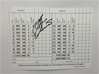 Crenshaw, Olazabal, Langer & Weir Signed ANGC Scorecards JSA ALOA