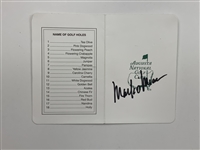 Langer, Goalby, Singh & O'Meara Signed ANGC Scorecards JSA ALOA