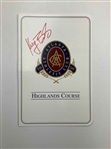 Eleven (11) Signed Golf Scorecards from Major Championship Winners & Prestigious Courses JSA ALOA