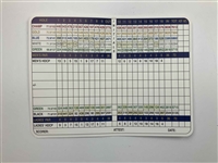 Eleven (11) Signed Golf Scorecards from Major Championship Winners & Prestigious Courses JSA ALOA