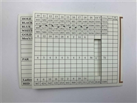 Eleven (11) Signed Golf Scorecards from Major Championship Winners & Prestigious Courses JSA ALOA