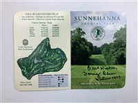 Eleven (11) Signed Golf Scorecards from Major Championship Winners & Prestigious Courses JSA ALOA