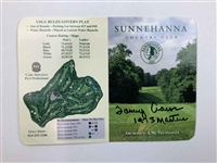Eleven (11) Signed Golf Scorecards from Major Championship Winners & Prestigious Courses JSA ALOA