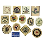 A Collection of 14 Vintage U.S. Open Championship Golf Bag Tags and Credentials