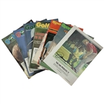 Collection of Nine Signed Vintage Golf Magazines and Clippings Featuring Jack Nicklaus and Gary Player JSA ALOA
