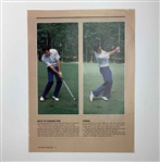 Collection of Nine Signed Vintage Golf Magazines and Clippings Featuring Jack Nicklaus and Gary Player JSA ALOA