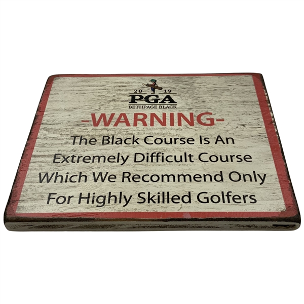 2019 PGA Championship at Bethpage Black Course Warning Sign Wall Plaque