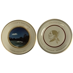 Two Lenox Porcelain Commemorative Golf Plates Pine Valley and Seminole Golf Clubs