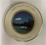Two Lenox Porcelain Commemorative Golf Plates Pine Valley and Seminole Golf Clubs