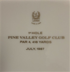 Two Lenox Porcelain Commemorative Golf Plates Pine Valley and Seminole Golf Clubs