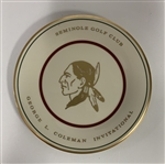 Two Lenox Porcelain Commemorative Golf Plates Pine Valley and Seminole Golf Clubs