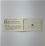 1964 US Open at Congressional & Augusta National Golf Club Scorecards