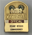 A Seven Piece Collection of Colonial NIT and GTE Byron Nelson Classic Items w/ Deane Beman's Money Clip