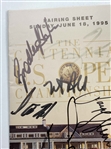 A Collection of Professional Golf Memorabilia Including Signed 1995 U.S. Open Pairing Sheet and Tournament Badge Sets JSA ALOA
