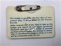 A Trio of Vintage Masters Tournament Series Badges