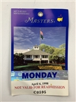 Masters Tournament Tickets 1995-2008 - Tiger Monday Masters Debut