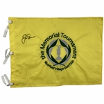 Jack Nicklaus Signed Memorial Tournament Muirfield Village Golf Club Pin Flag JSA ALOA