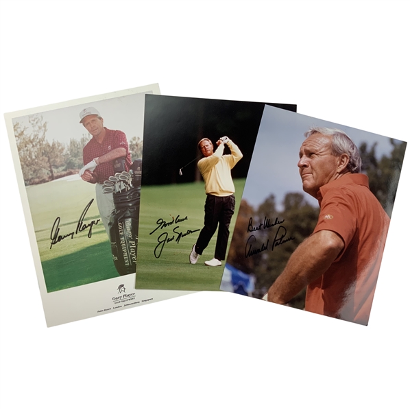 Big 3 Signed Photos JSA ALOA
