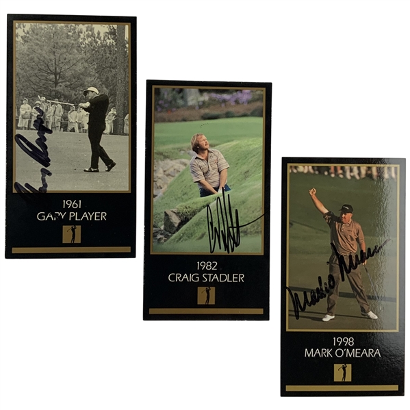 A Trio of Signed 1993 Grand Slam Ventures Champions of Golf The Masters Collection Trading Cards JSA ALOA
