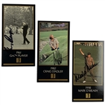 A Trio of Signed 1993 Grand Slam Ventures Champions of Golf The Masters Collection Trading Cards JSA ALOA
