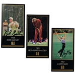 A Trio of Signed 1993 Grand Slam Ventures Champions of Golf The Masters Collection Trading Cards JSA ALOA