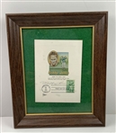 A Pair of Framed Gill Craft Golf First Day of Issue Covers Bobby Jones and Babe Zaharias