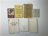 A Collection of Vintage Golf Ephemera, Instructional Booklets, and Val M. Brooks Leather Tee Holders