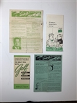 A Collection of Vintage Golf Ephemera, Instructional Booklets, and Val M. Brooks Leather Tee Holders