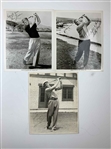 A Collection of Approximately 75 Vintage Professional Golf Photographs Including Signed Photos