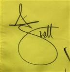 Rory McIlroy, Scottie Scheffler & 5 Champs Signed 2025 Masters Flag JSA ALOA
