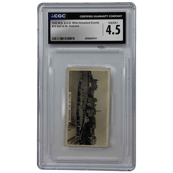 1932 W.D. and H.O. Wills Homeland Events Number 16 Golf at St. Andrews CGC 4.5 VG/EX+