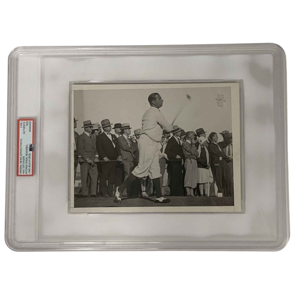 Walter Hagen 1928 Long Beach Open International Newsreel Type I Original News Service Photograph PSA Authentic