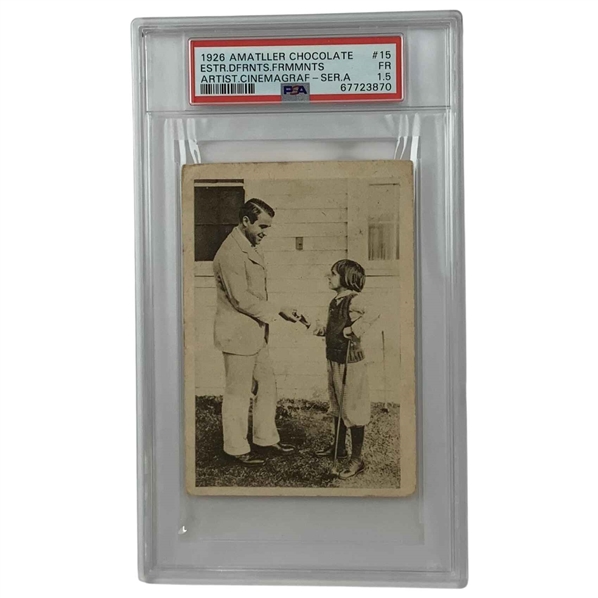 1926 Gene Sarazen Amatller Chocolate Series A No. 15 PSA 1.5 FR