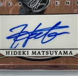 2022 Leaf Decadence Hideki Matsuyama Sticker Autograph Golf Card BA-HM1 Serial Numbered 3/7
