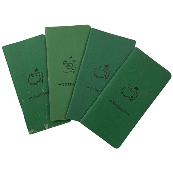 A Set of Four Masters and Augusta National Golf Club Yardage Books Compiled by George L. Lucas, II
