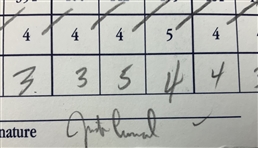 Singh, Price, Duval & Seven Others Signed 1998 Tour Championship Official Scorecards