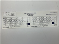 Singh, Price, Duval & Seven Others Signed 1998 Tour Championship Official Scorecards