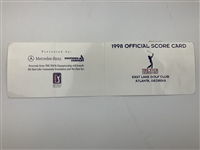 Singh, Price, Duval & Seven Others Signed 1998 Tour Championship Official Scorecards