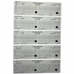 Calcavecchia, Sluman, Tway & Seven Others Signed 1998 Tour Championship Official Scorecards