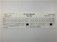 Calcavecchia, Sluman, Tway & Seven Others Signed 1998 Tour Championship Official Scorecards