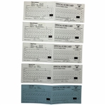Mize, Elkington, Cink & Seven Others Signed 1999 Buick Invitational Official Scorecards