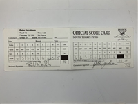 Mize, Elkington, Cink & Seven Others Signed 1999 Buick Invitational Official Scorecards
