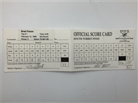 Mize, Elkington, Cink & Seven Others Signed 1999 Buick Invitational Official Scorecards