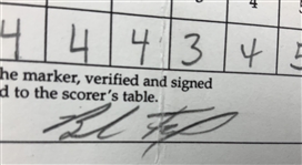 Mize, Elkington, Cink & Seven Others Signed 1999 Buick Invitational Official Scorecards